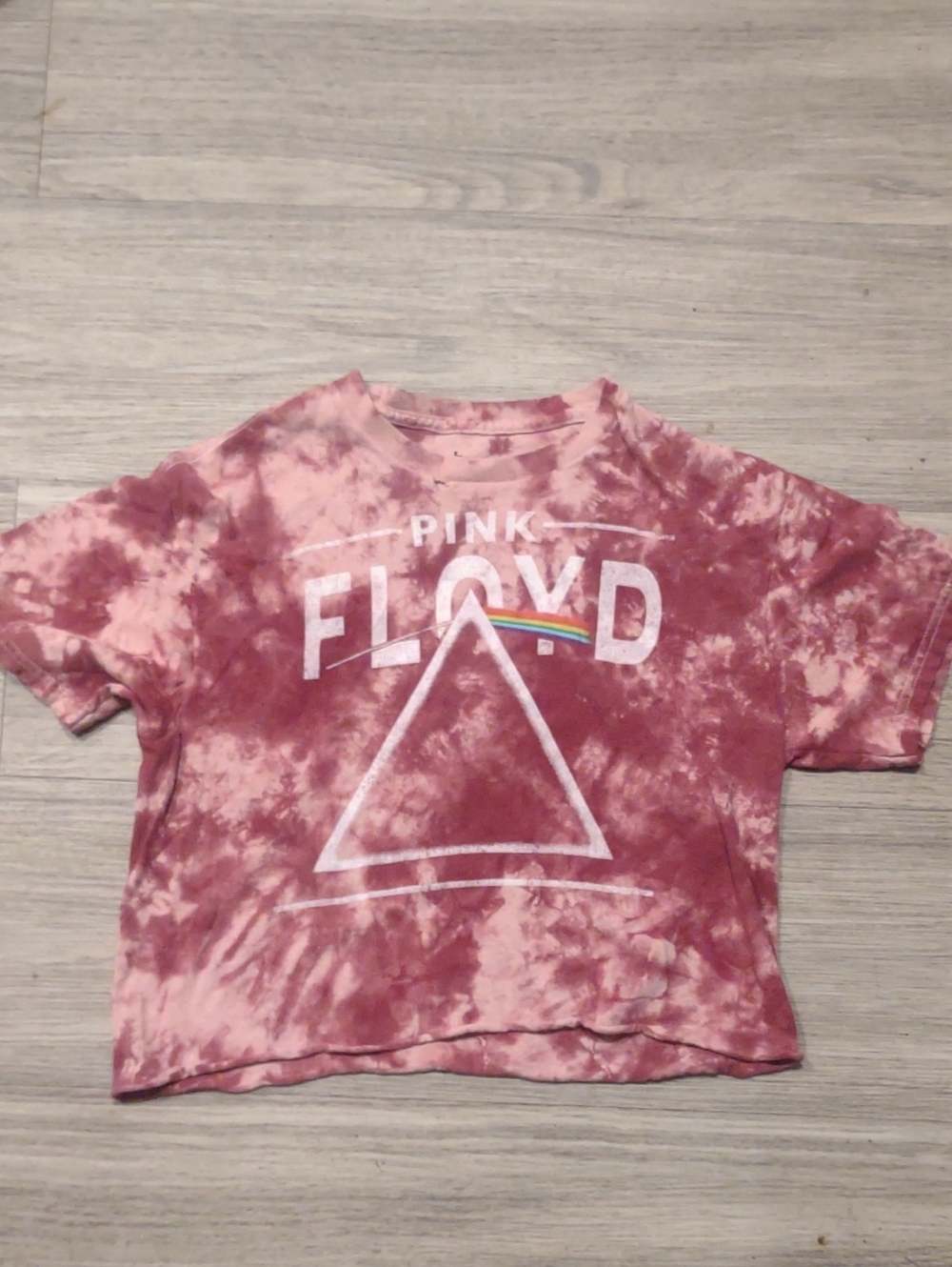 Pink Floyd Kids Tie-Dye Tee in Rose Pink